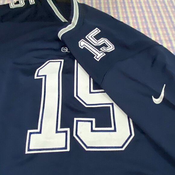 Dallas Cowboys Navy Blue Jersey Elliott No. 15 - Picture 4 of 7